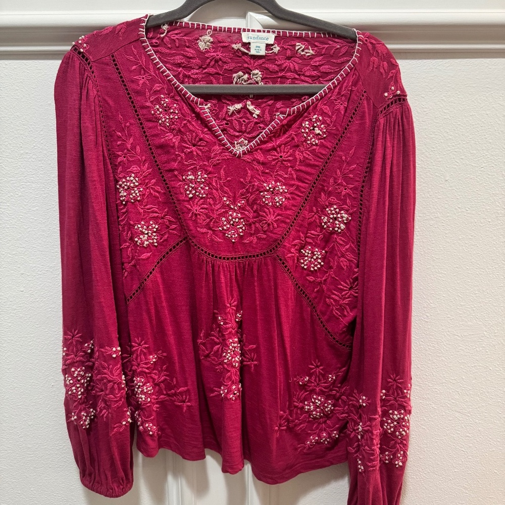 Sundance fuchsia blouse